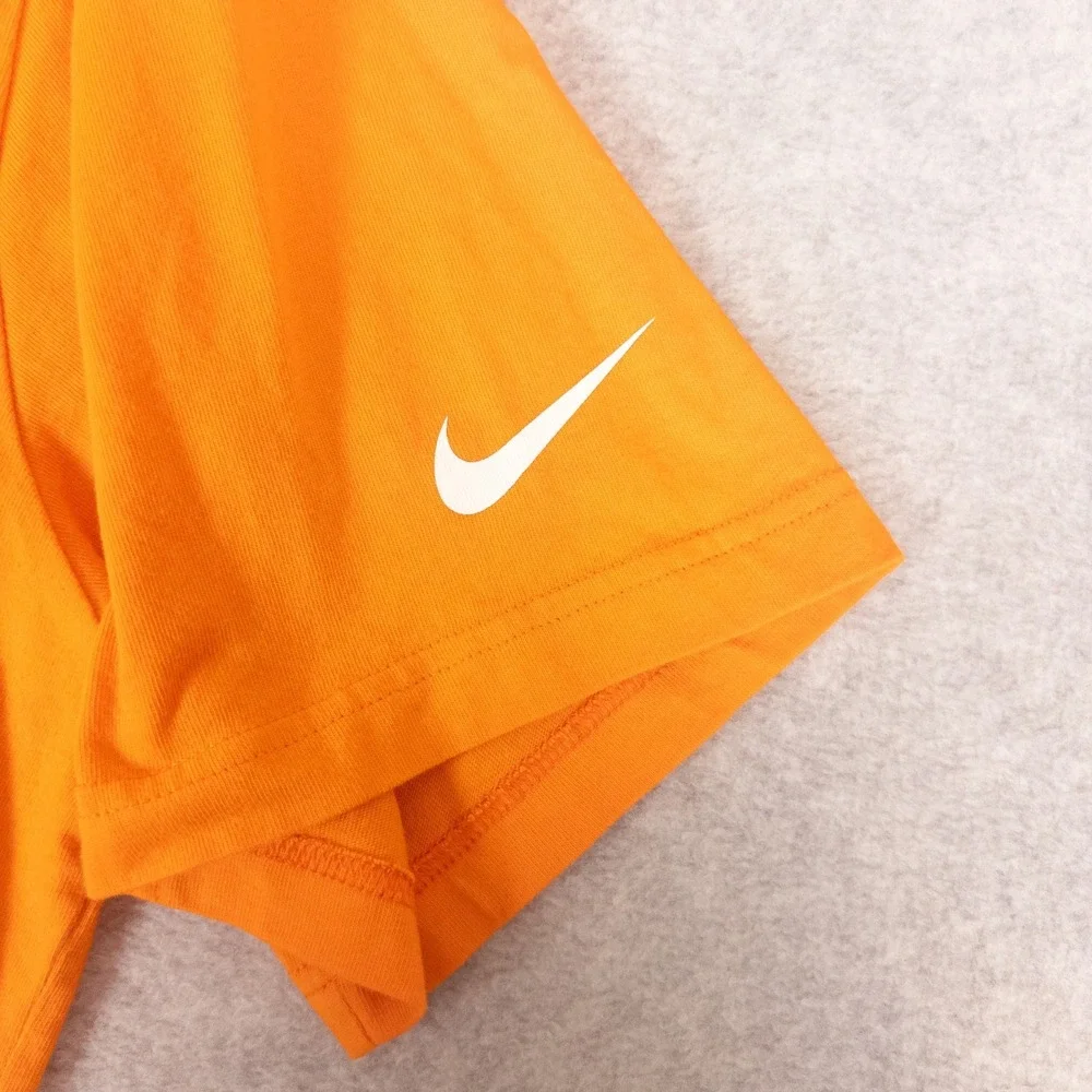 Nike Mens Not Running Sucks Graphic T-Shirt Orange XXL Regular Fit Short Sleeve